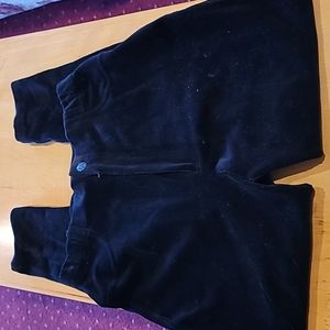 Ellen Tracy Black Velor Slacks